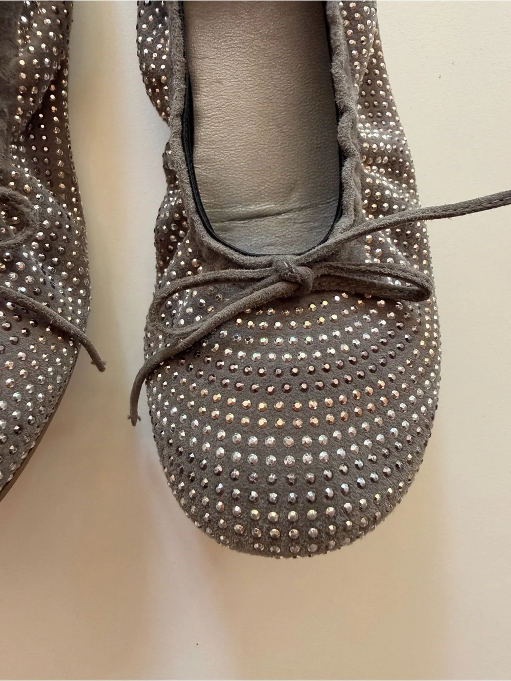 Clic! Gray Sparkly Ballet Flats - Girls Size 1